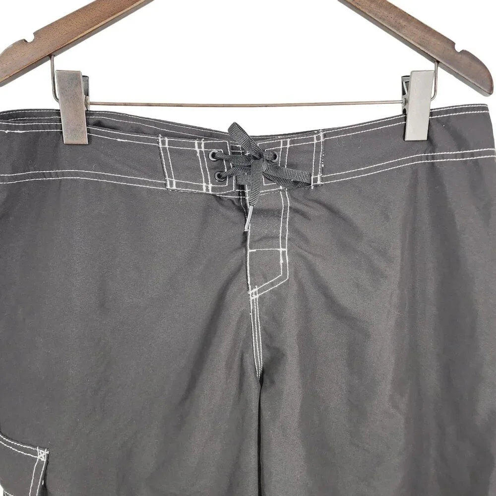 Dolfin Black Swim Board Shorts Men's Size 36 Black